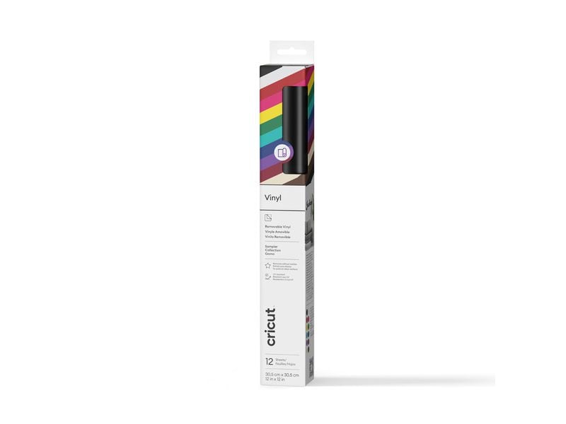 Cricut Vinylfolie wiederablösbar Musterpack Variety 30.5 x Wiederablösbare Vinylfolie