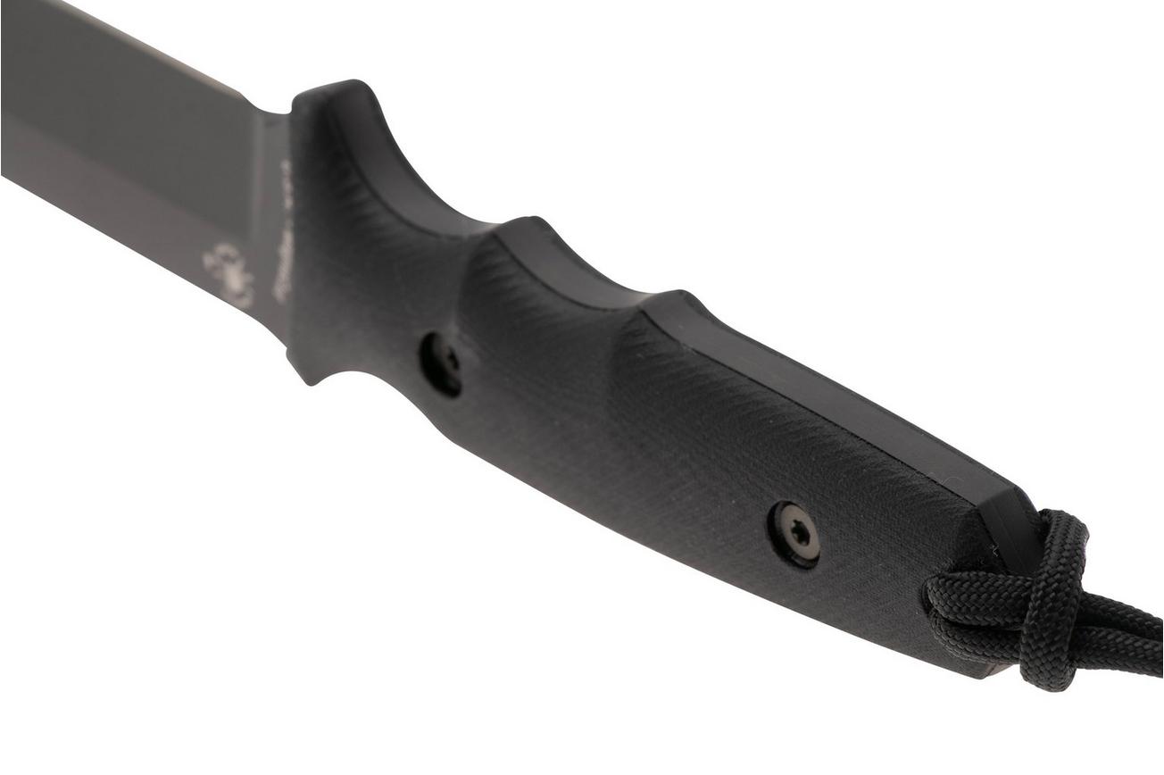 Spartan Blades Harsey Clandestina SB57BKBKKYBK Black, Black Micarta, survivalmes, kydex schede