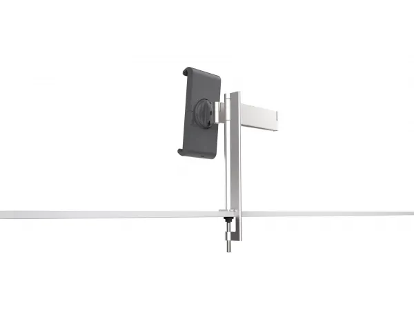 Durable Tablet Holder TABLE CLAMP metallic silver