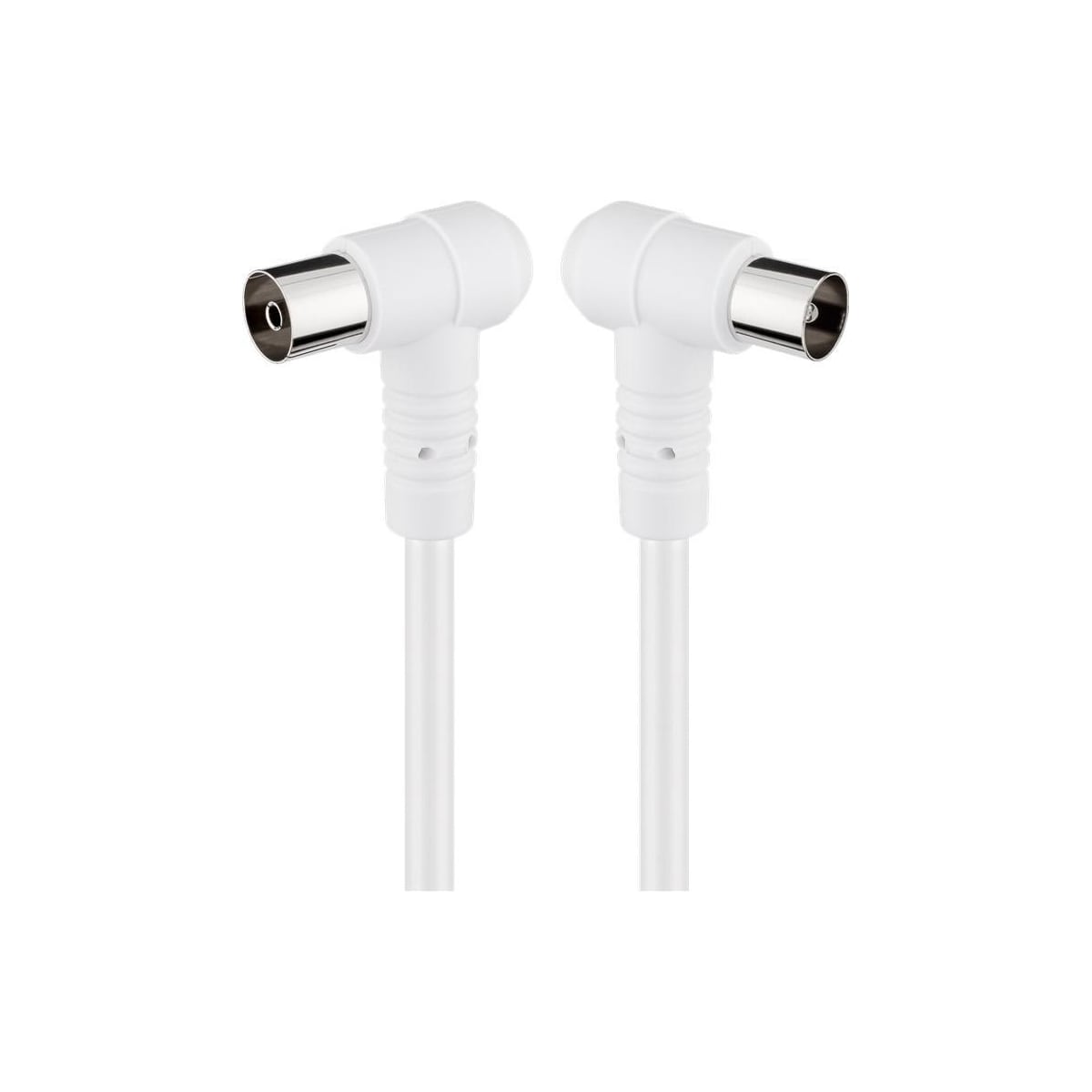 Goobay Vinklet antennekabel (80 dB), 2x skjermet