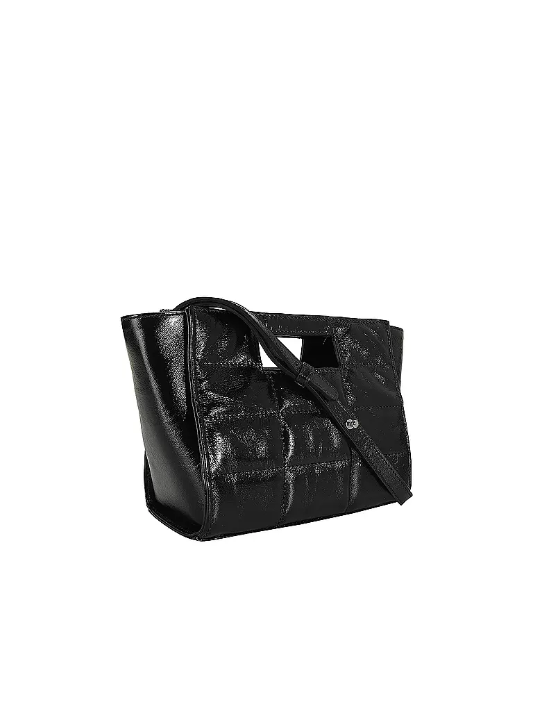 JULIA SKERGETH Ledertasche - Mini Bag THE QULITED BAG MINI schwarz
