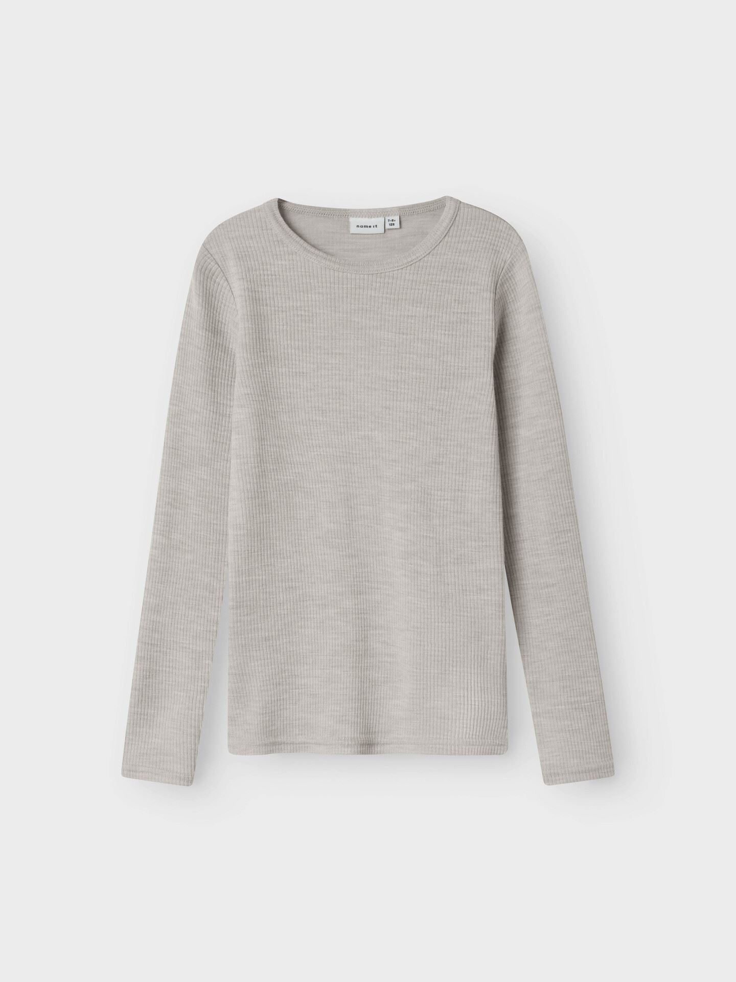 Wax Wool Rib Long Sleeve Top