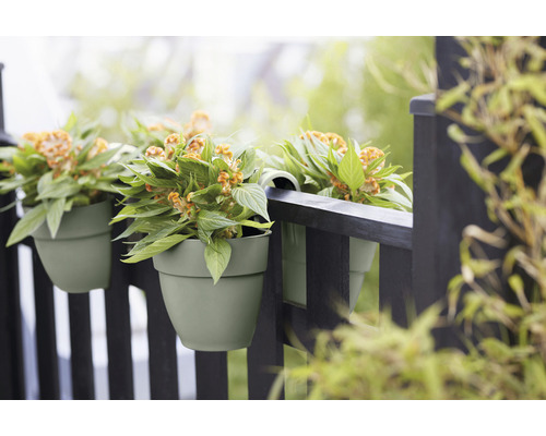 elho Vibia Campana Flower Twin 21 bloembak, kunststof, 21 x 38,4 x 26,5 cm, pistachegroen