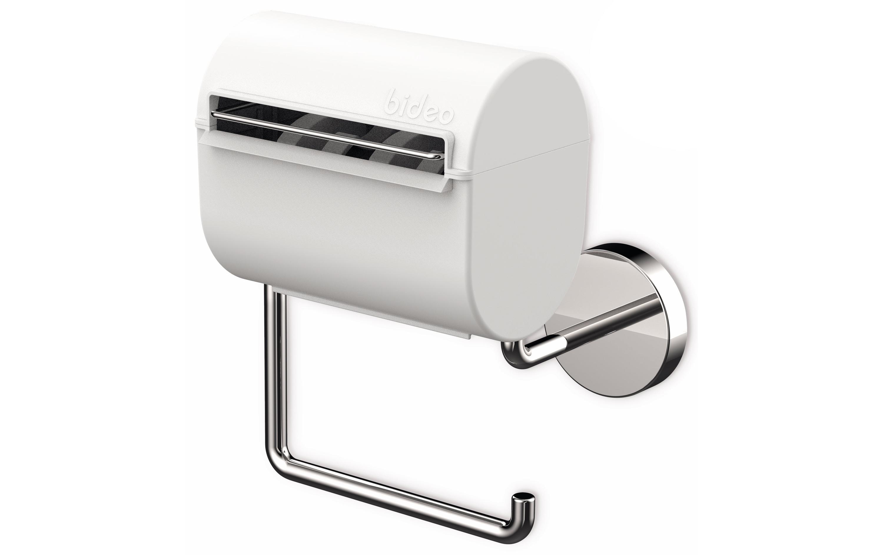 Toilettenpapierhalterung mit Befeuchter WeissFeuchtes Toilettenpapier selbst gemacht