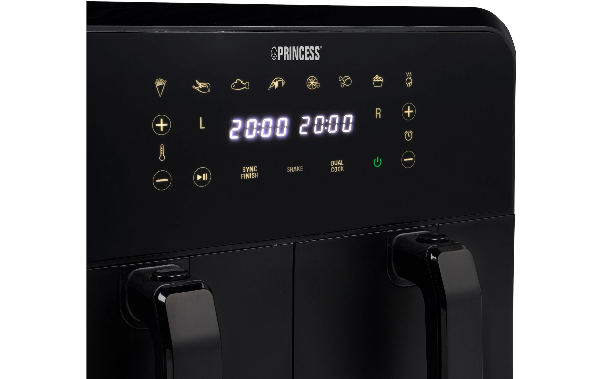 PRINCESS Heissluftfritteuse »182068 Double Basket Airfryer 8 l« 2400 W