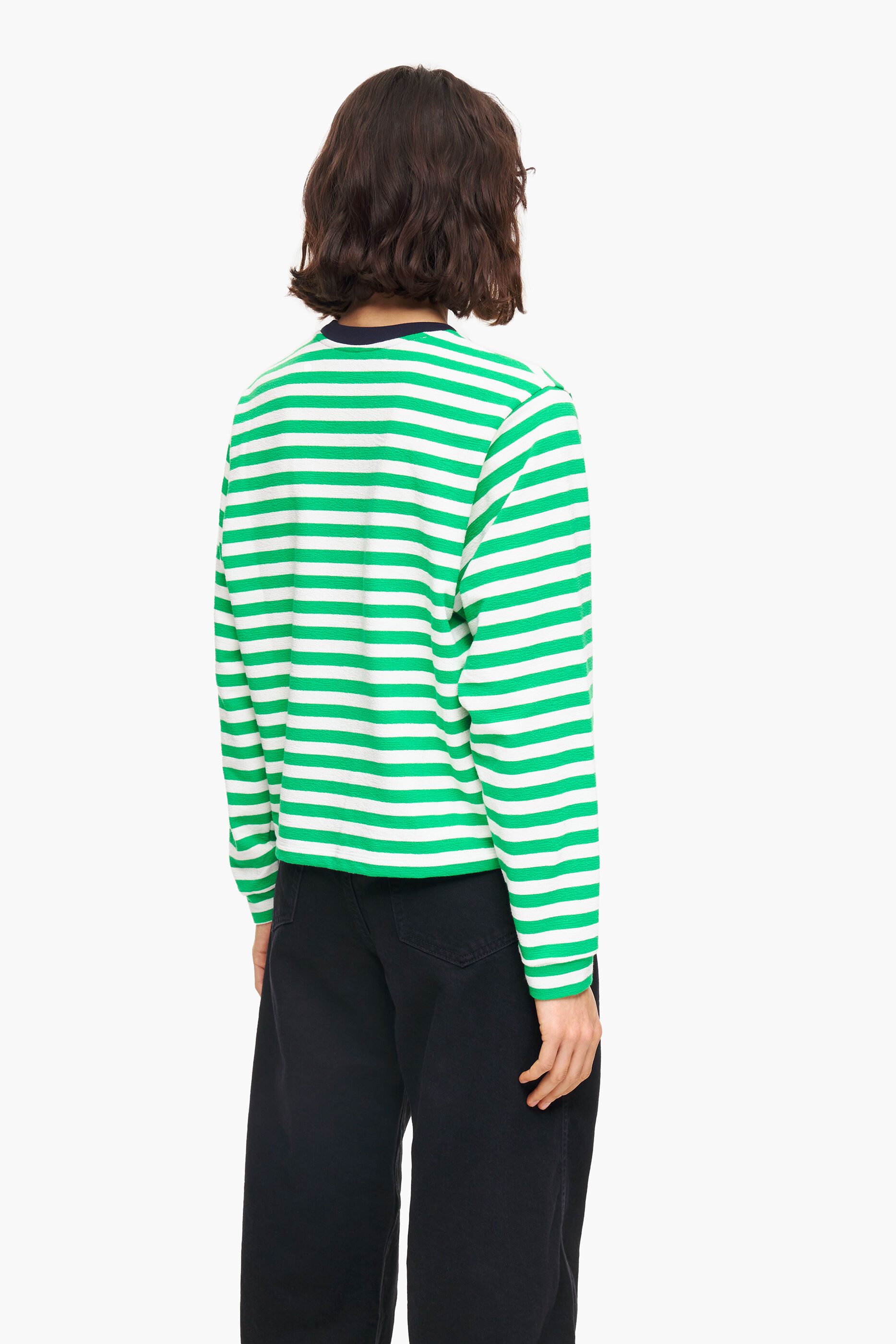 Camiseta listrada verde