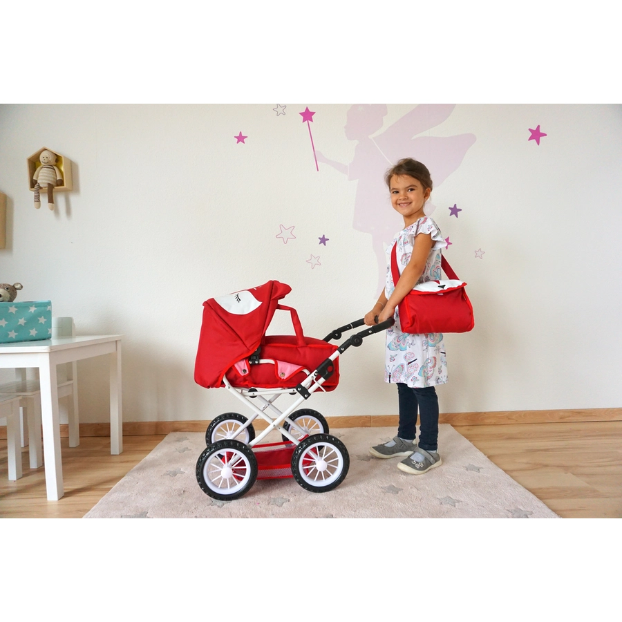 knorr toys® Puppenwagen Ruby - Foxx rot