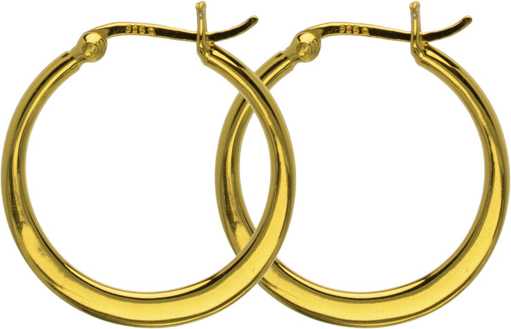 Hultquist Classic Asta øreringe. Diameter: 25 mm. Guld