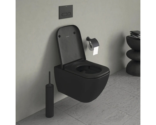 DURAVIT Happy D.2 toiletzitting, antraciet mat, met softclose mechanisme