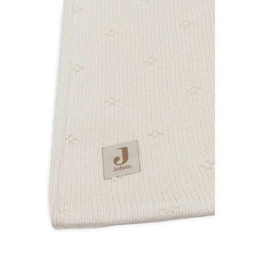 Couverture berceau velvet Cosy knit - Ivory - JOLLEIN