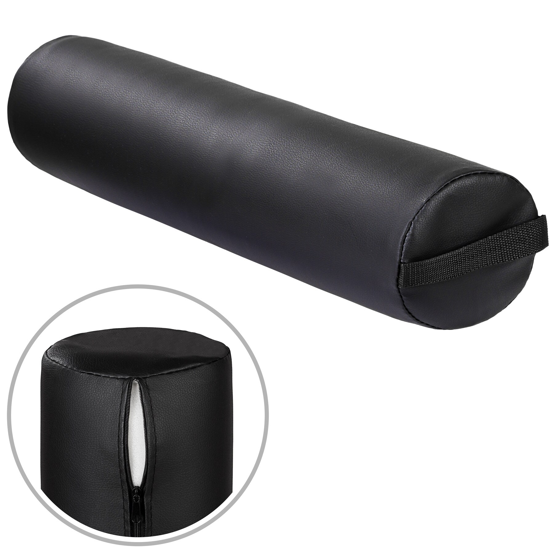 tectake® 3 Zonen Massageliege, inklusive Lagerungsrollen und Tragetasche, klappbar und höhenverstellbar, 210 x 95 x 63 - 89 cm