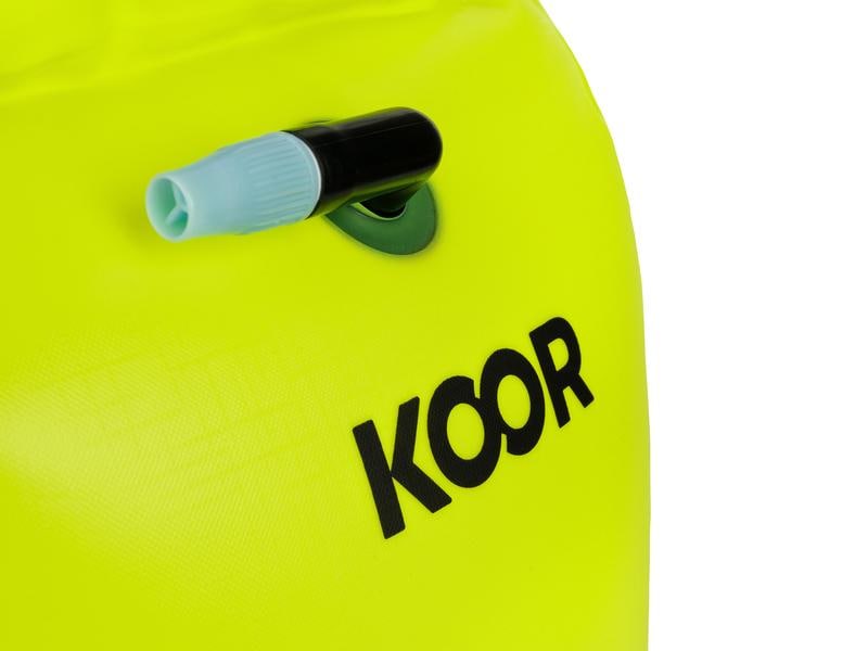 KOOR Schwimmboje Booa Giallo 20 l Dry Bag und Schwimmboje in einem