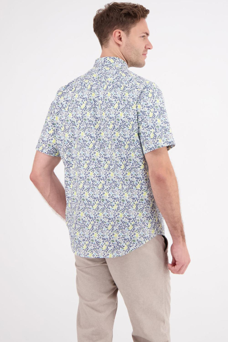 Lerros multi color heren overhemd