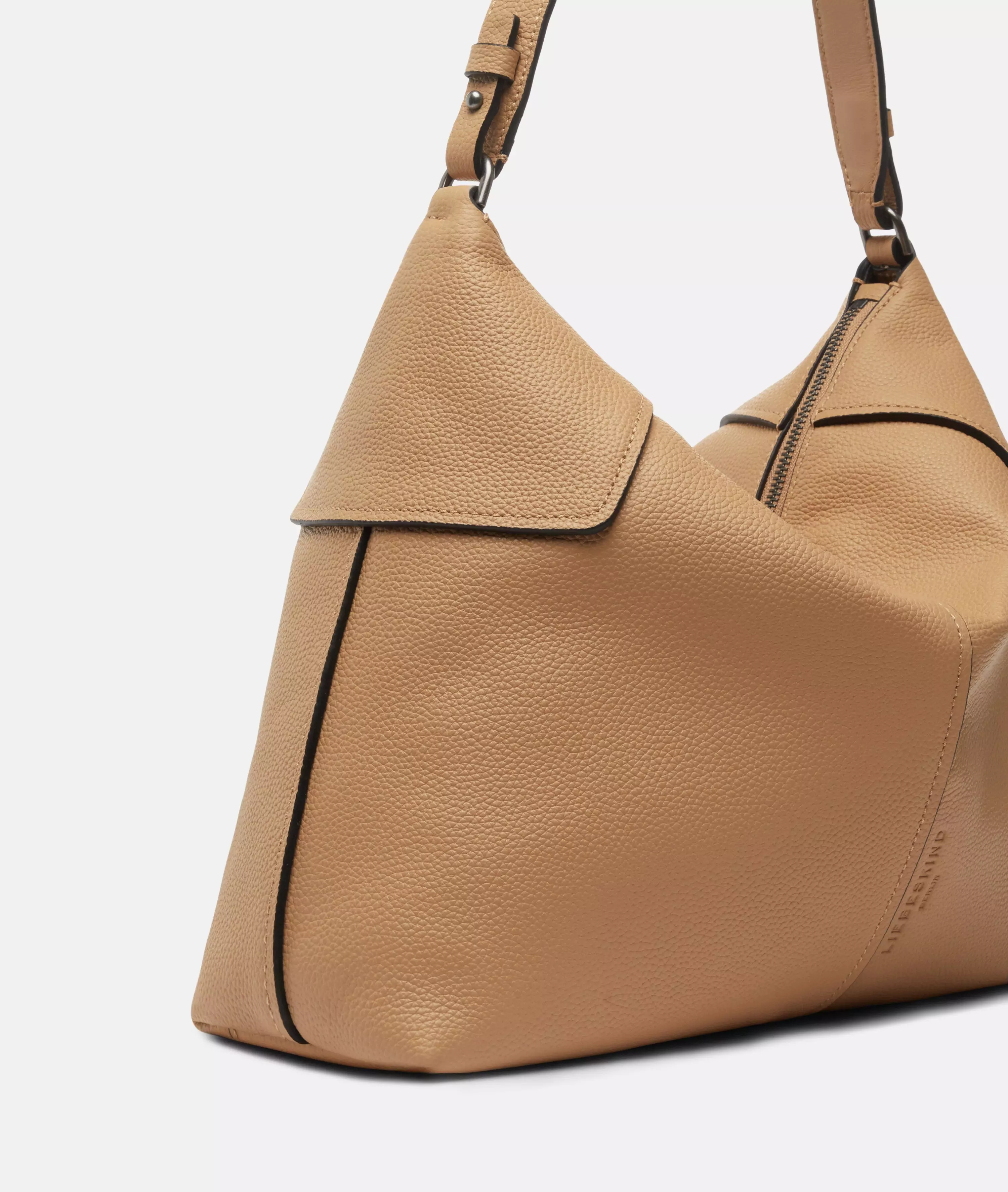 Mila Hobo M Spacious hobo bag made of cowhide leather
