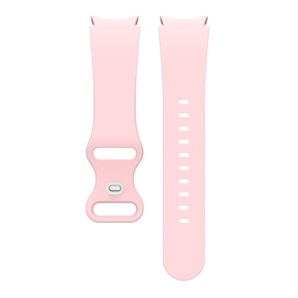 Samsung Galaxy Watch 4 Classic (46mm) Silikon Armband mit Knopf Verschluss (Gelenkumfang: 180-220mm) - Rosa