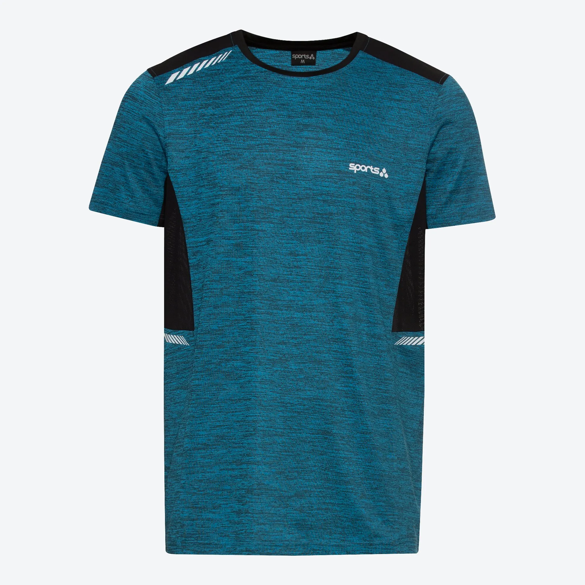 Herren-Funktions-T-Shirt in Melange-Optik