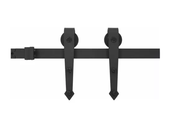 Porte coulissante et kit de quincaillerie 95x210 cm pin massif
