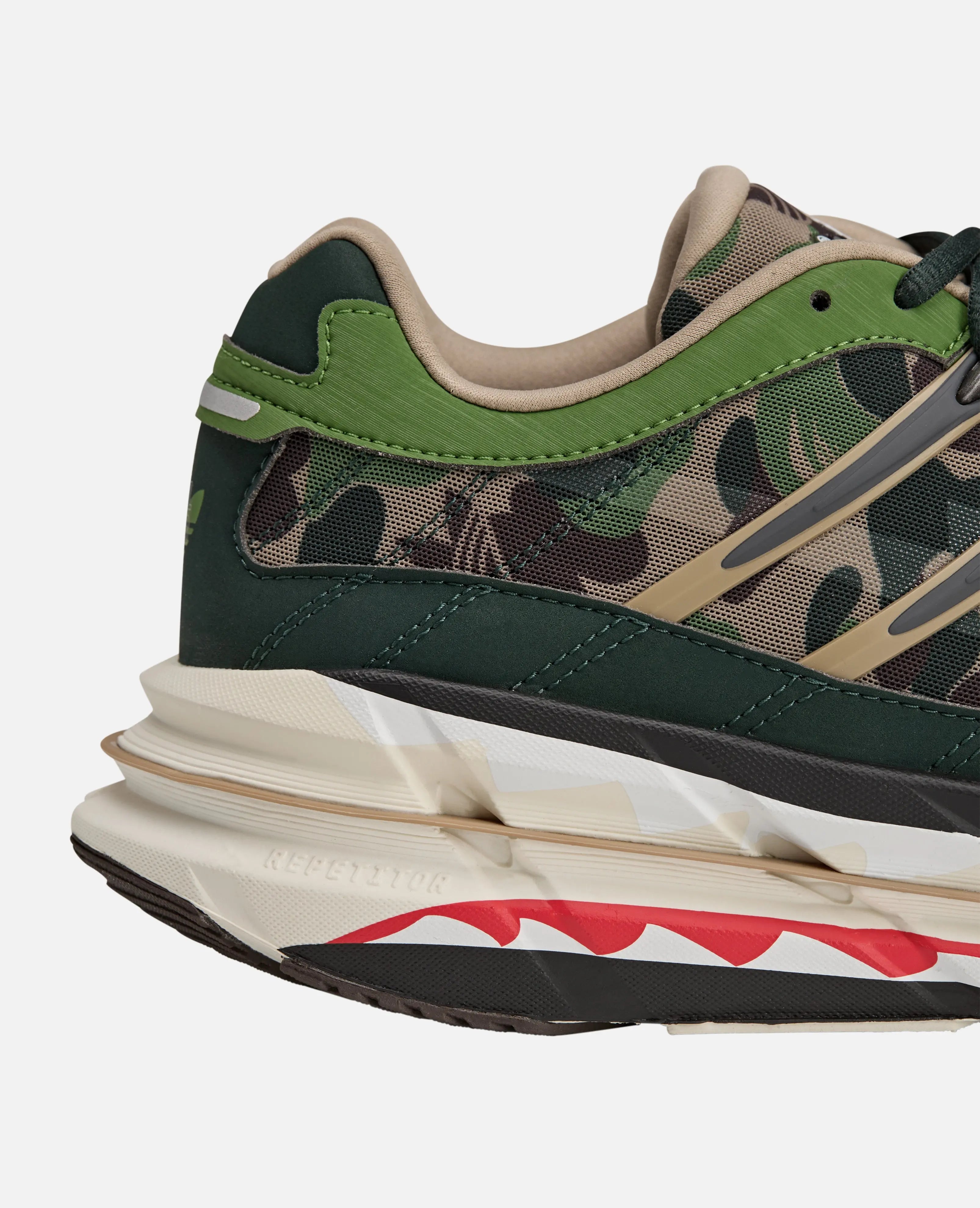 Adidas x Bape Adistar HRMY ''Green Camo'' (HEMP/IRONMT/OWHITE)