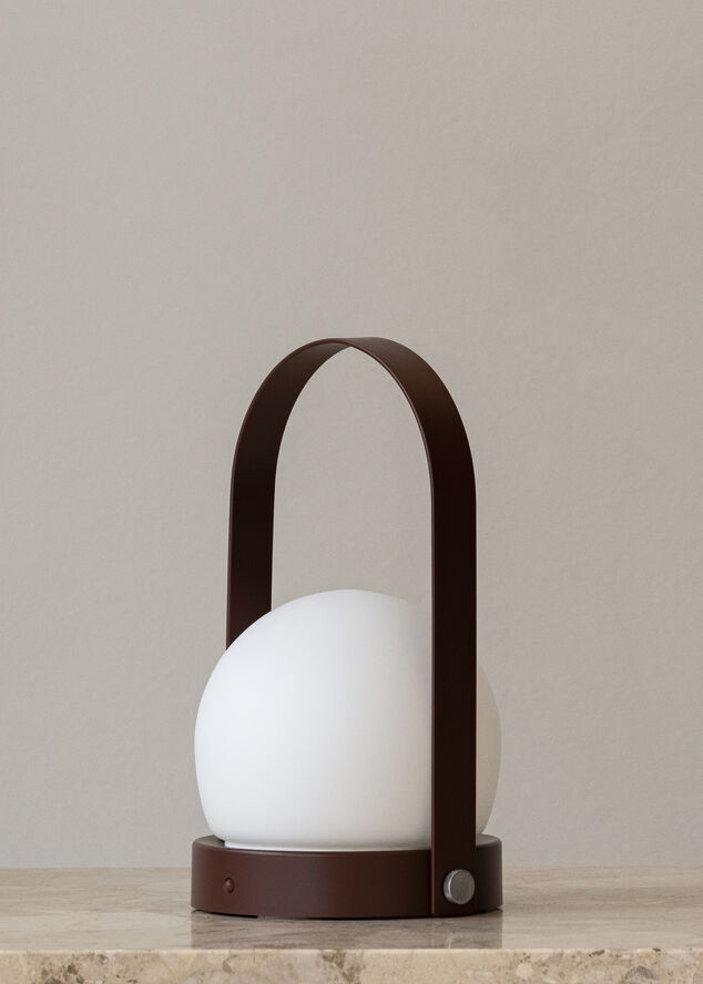 Audo Copenhagen Carrie Portable Table Lamp Burned red