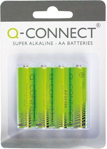 Q-Connect - Alkalische Batterijen - AA - 4 Stuks - 1,5 Volt - 2140 mAh