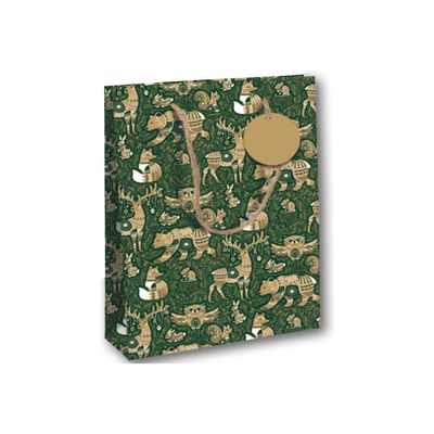 Clairefontaine Christmas Forest S2 - Sac cadeau - 26.5 cm x 14 cm x 33 cm
