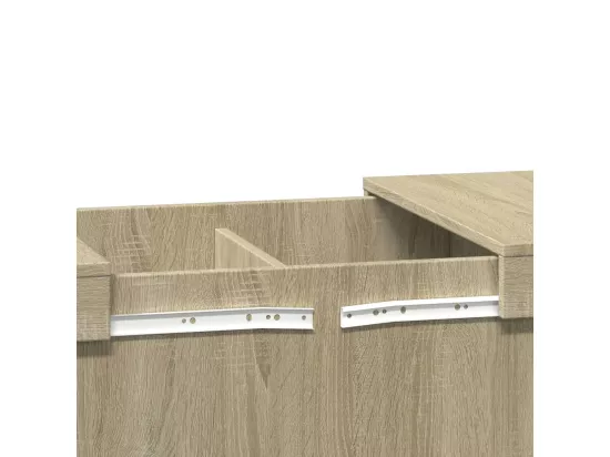Table basse chêne sonoma 80x55x40 cm bois d'ingénierie