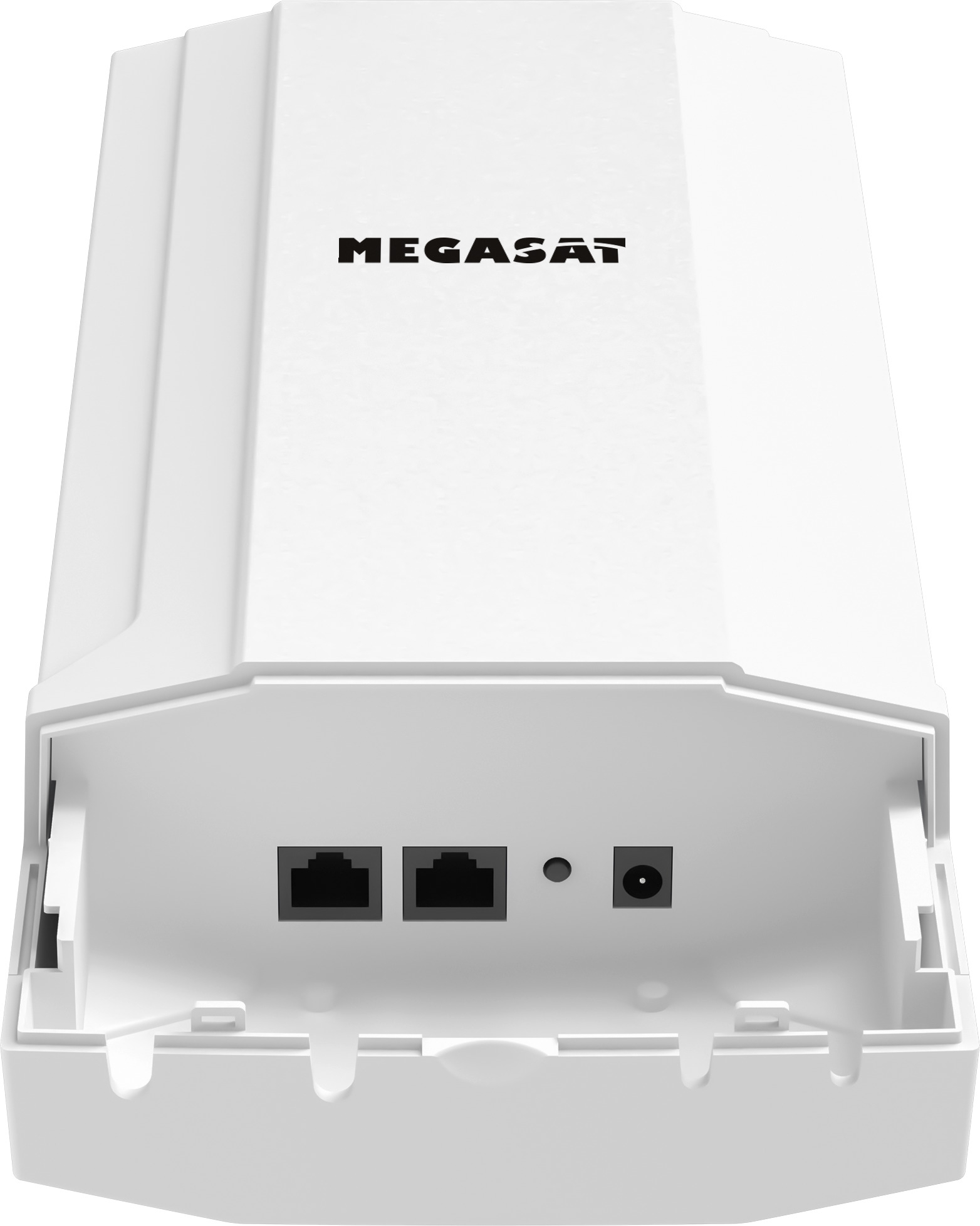 Megasat Connected WiFi-Booster System bestehend aus Außenantenne und Router