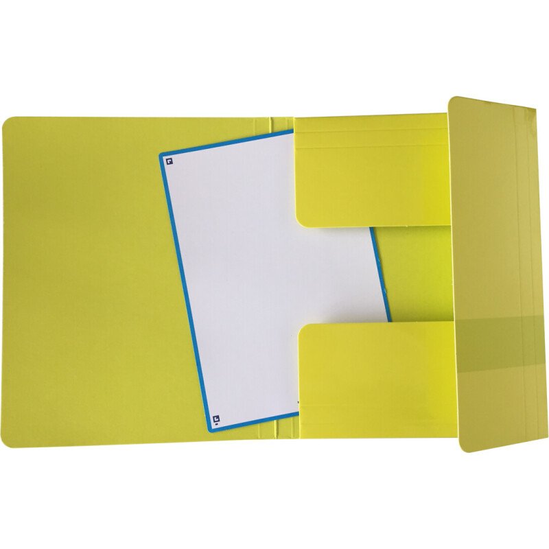 Chemise 3 rabats Oxford Color Life 17x22cm avec élastique couverture carte pelliculée coloris assortis