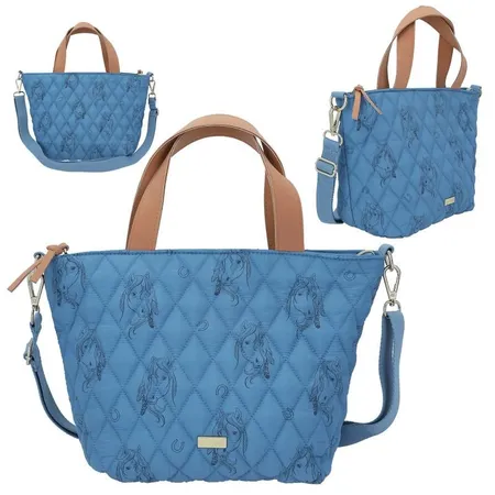 Depesche Miss Melody Mini Shopper BLUE QUILT