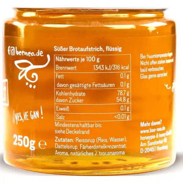 Hanni - vegane Honig-Alternative, flüssig
