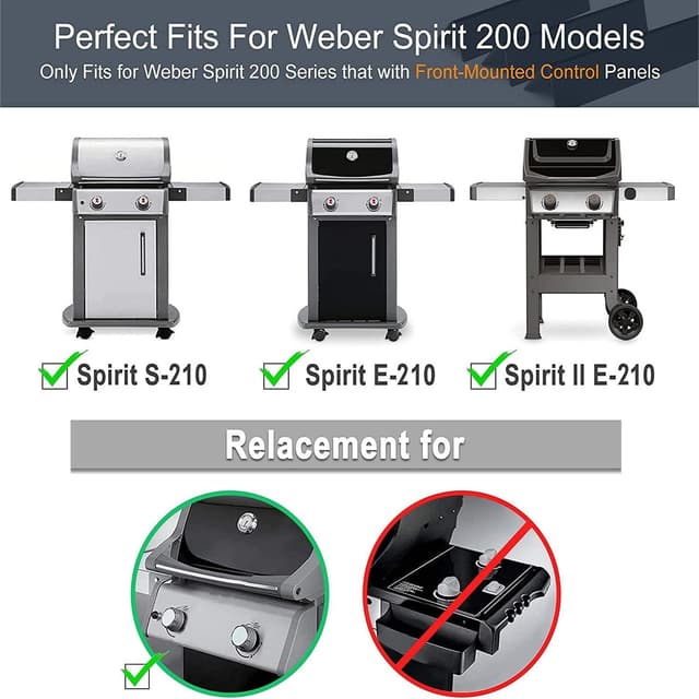 3-pak grillvarmeplader til Weber Spirit 200-serien
