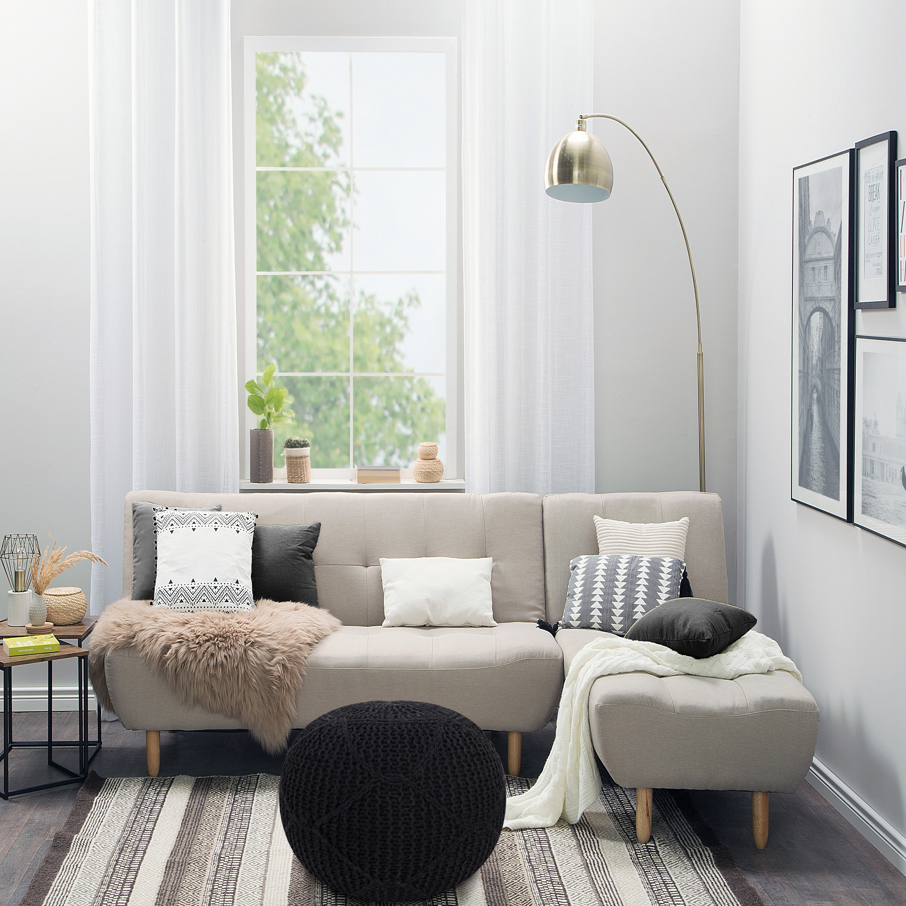 Pouf BYBLOS schwarz