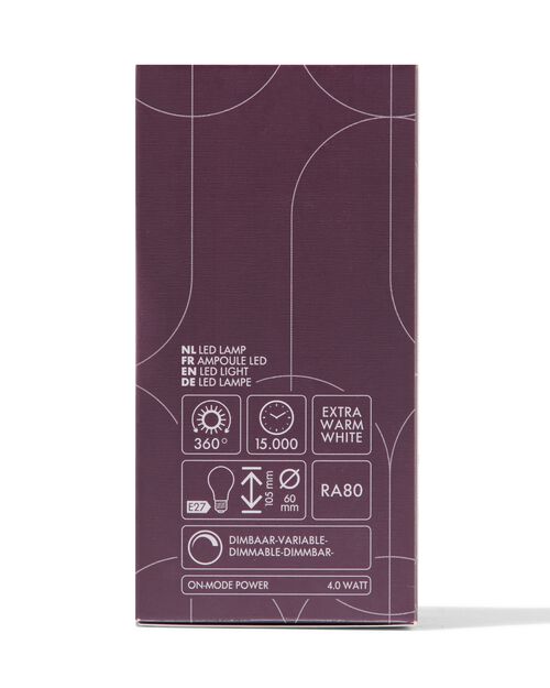 ampoule poire led dorée E27 4W 310lm