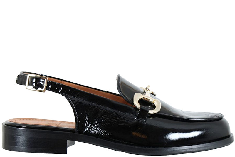 BILLI BI VENICE SLINGBACK I SORT GLAT SKIND