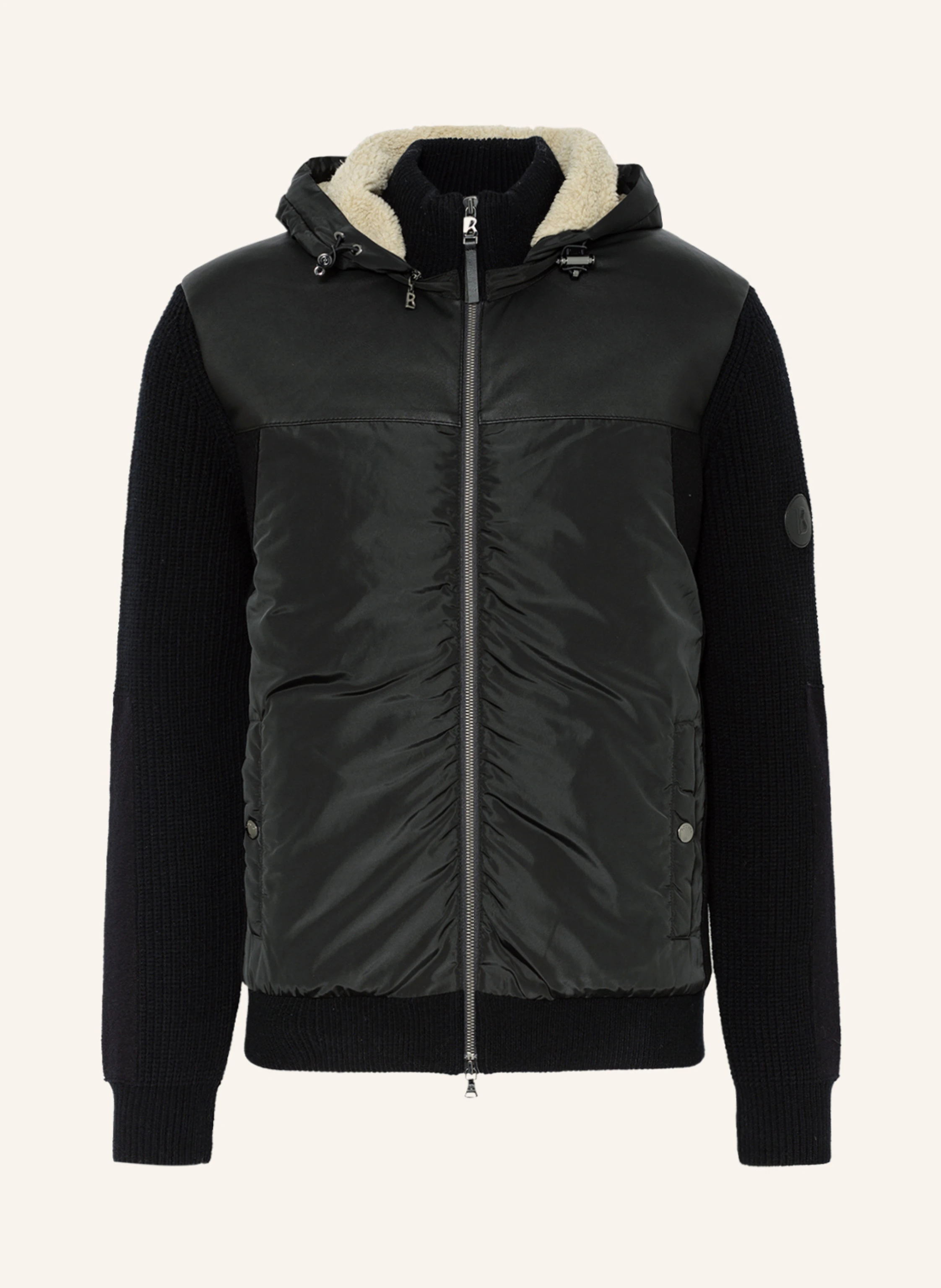BOGNER Strickjacke FLAVIN im Materialmix