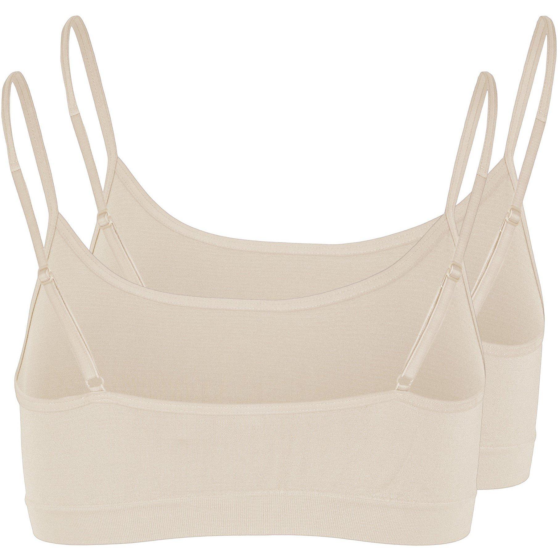 Pieces Rib Seamless 2 Pack Bra Top