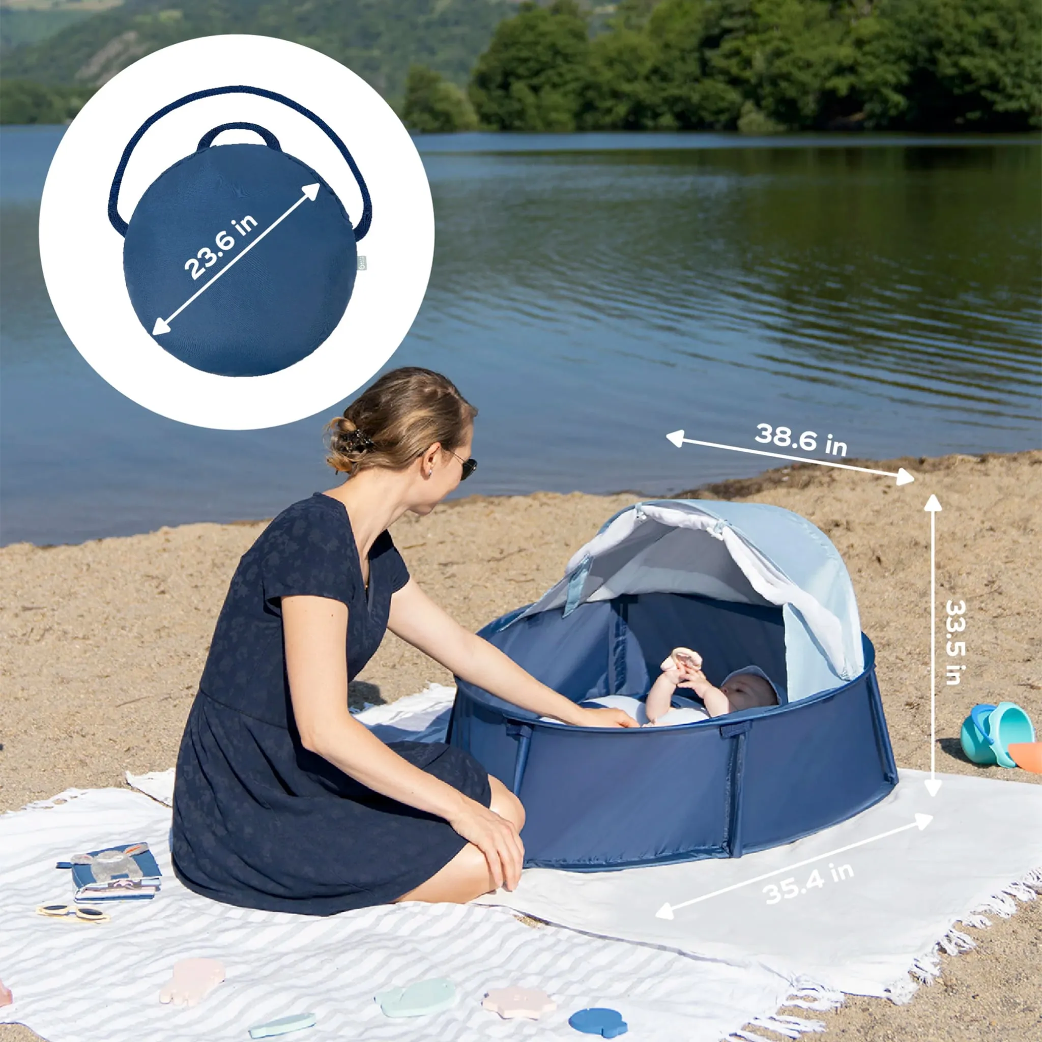 Babymoov Tente Anti-UV  Anti-Moustique Babyni - Marinière