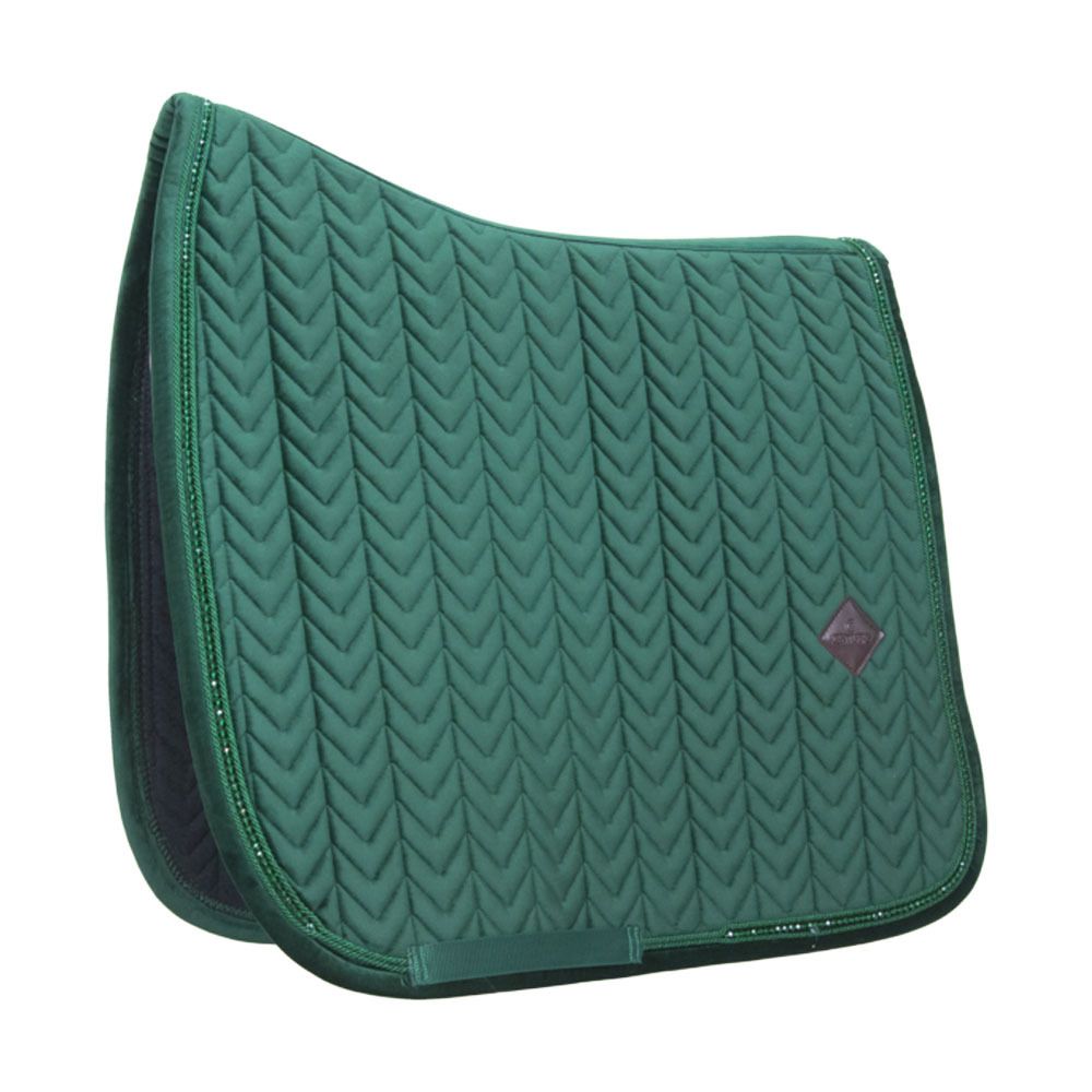 Kentucky VELVET PEARLS - Tapis de dressage pine green