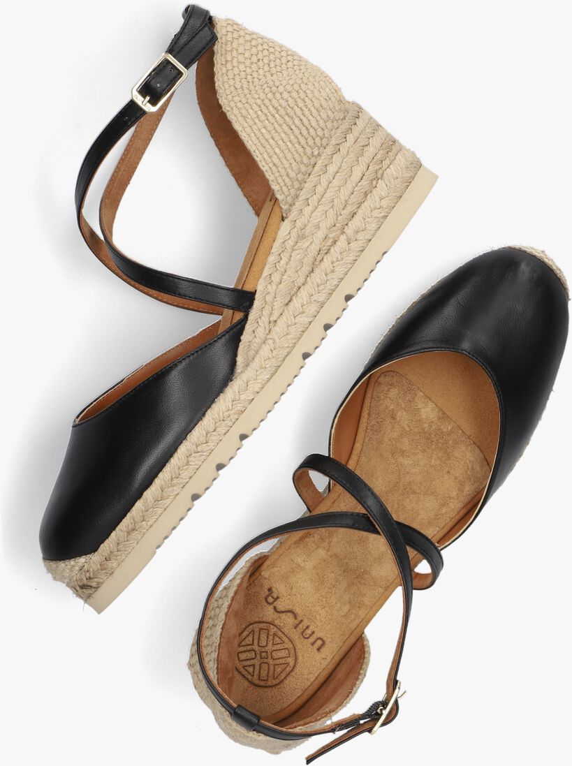 zwarte unisa espadrilles caude