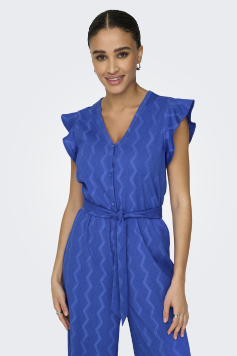 Only blauwe dames jumpsuit