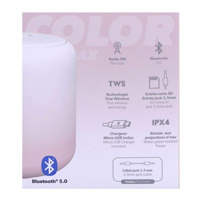 T'nB COLOR - enceinte sans fil Bluetooth - rose