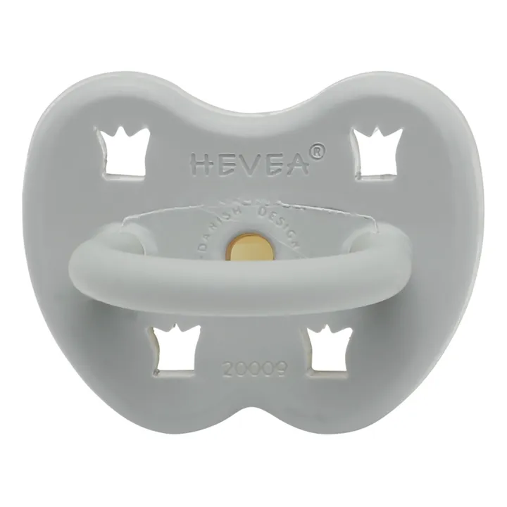Hevea Tétine arrondie caoutchouc naturel | Gris