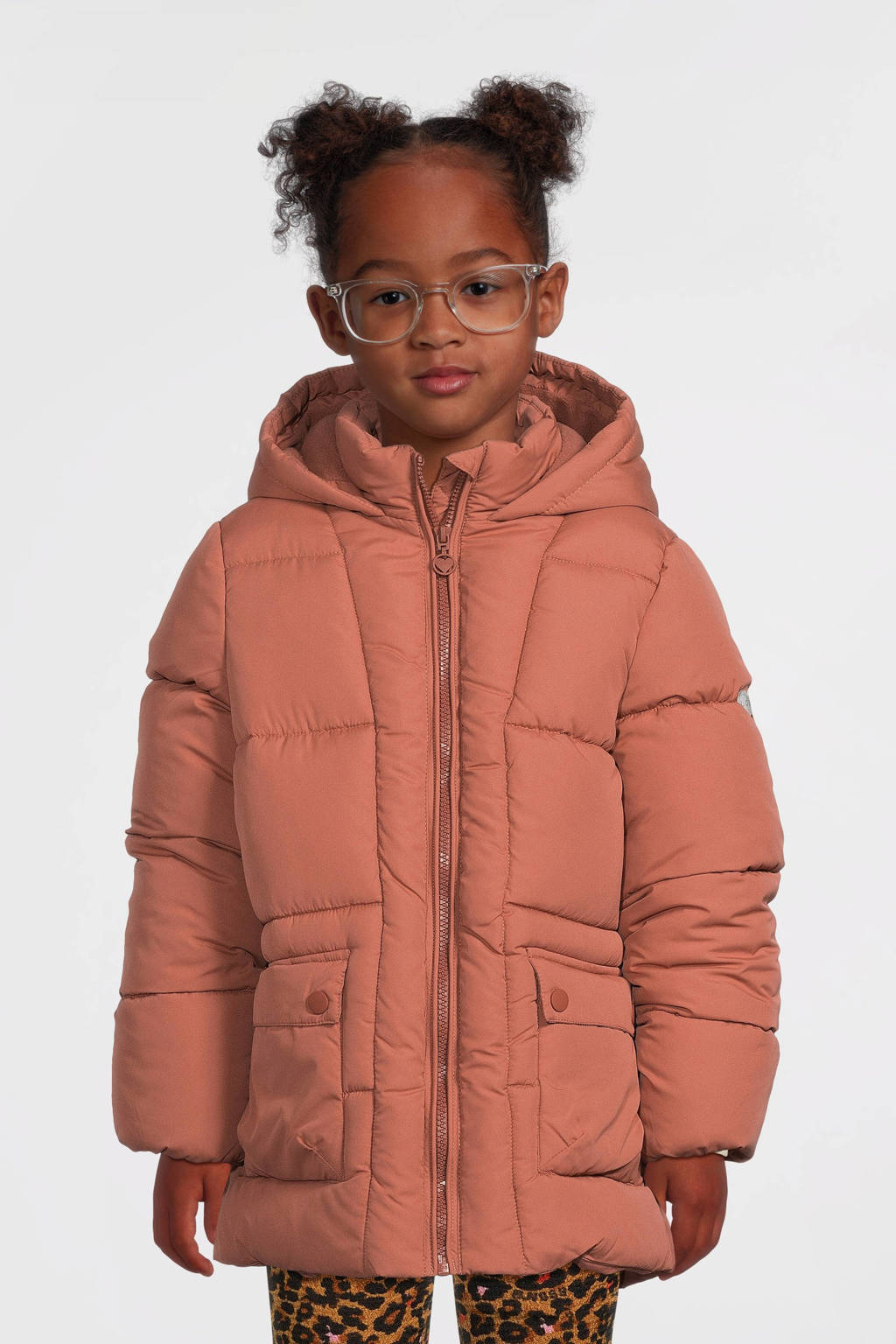 LOOXS winterjas oranjebruin