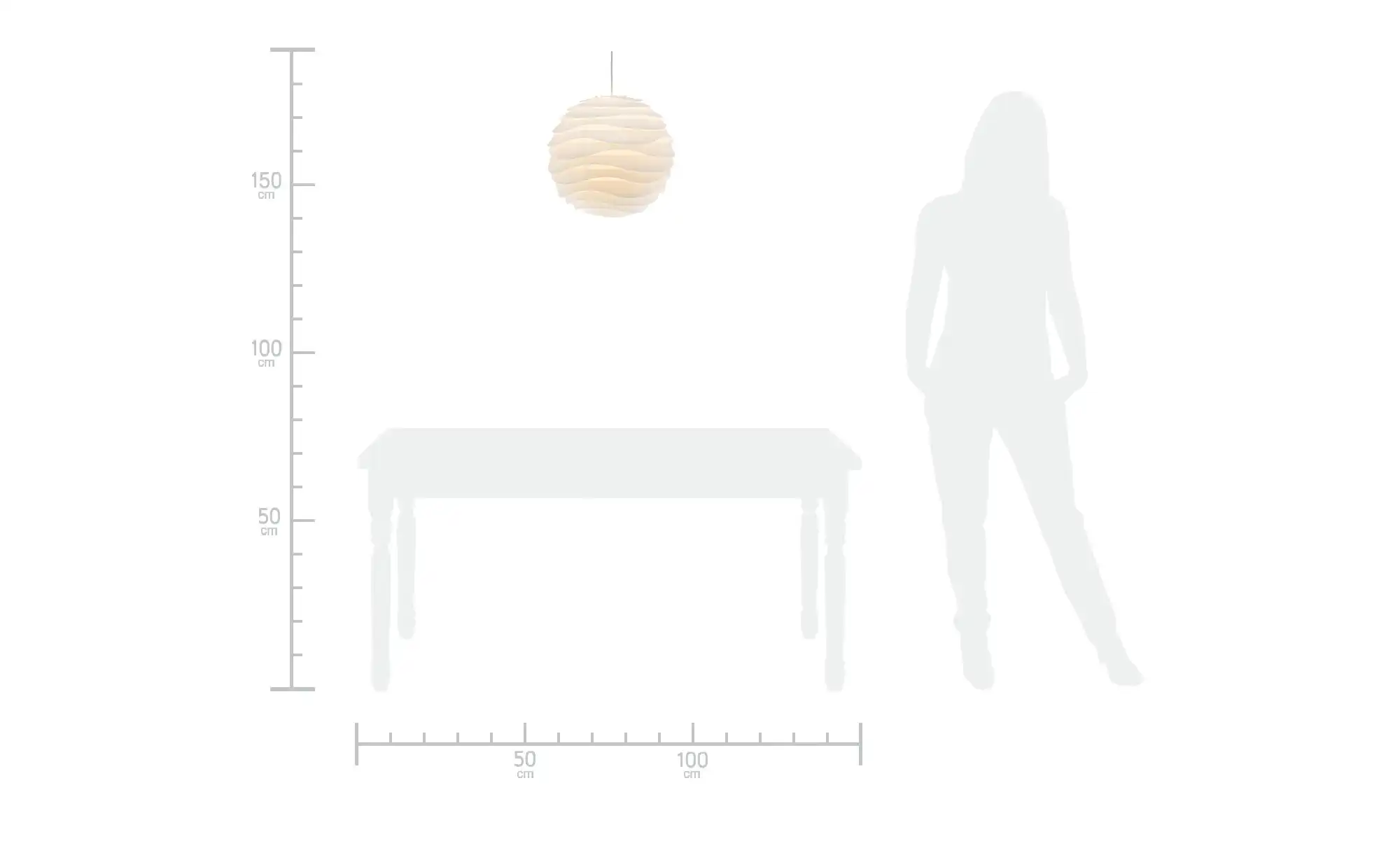 levelone Pendelleuchte Kunststoff Kugel mit Lamellen