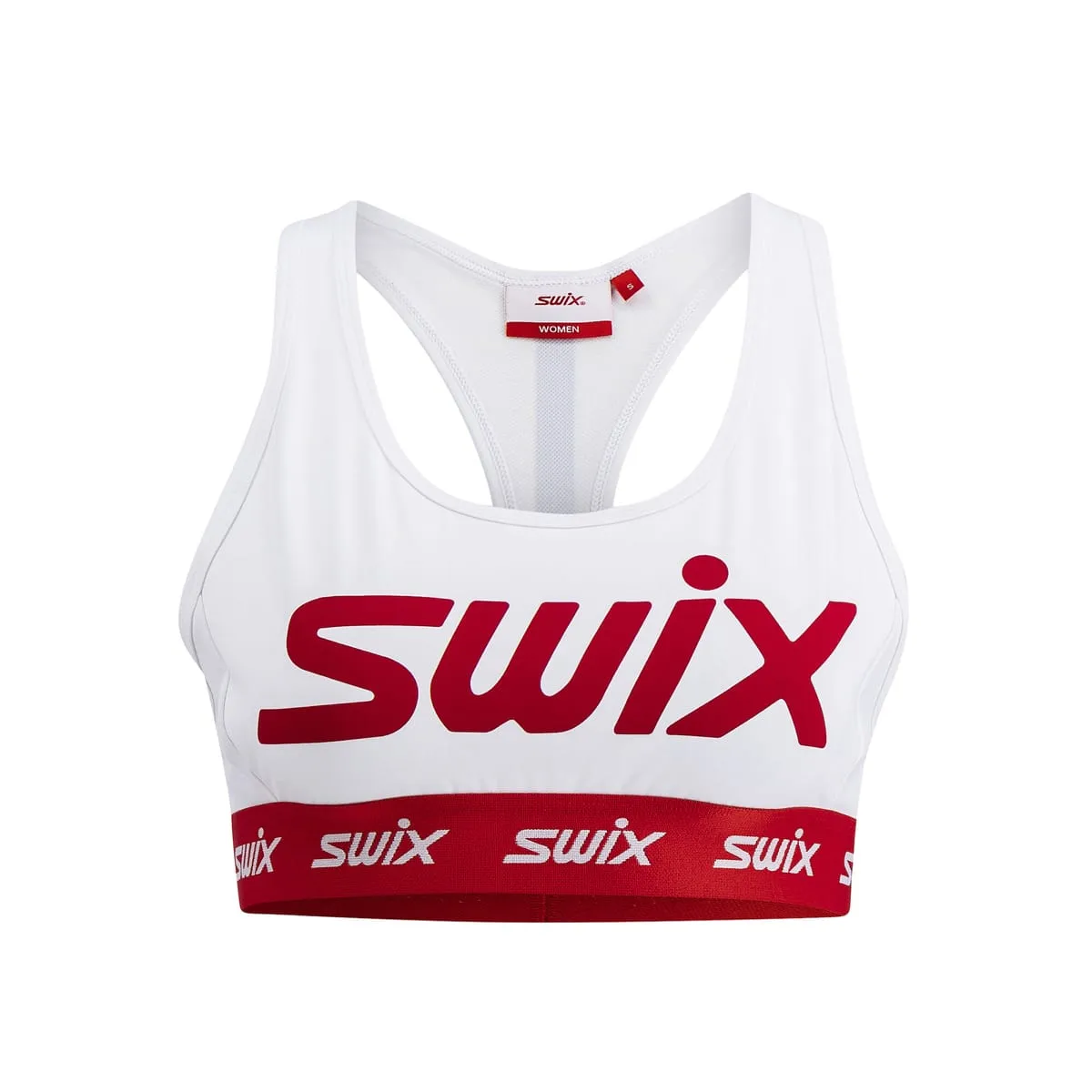 Swix Women's Roadline Bra Bright White/Fiery Red
