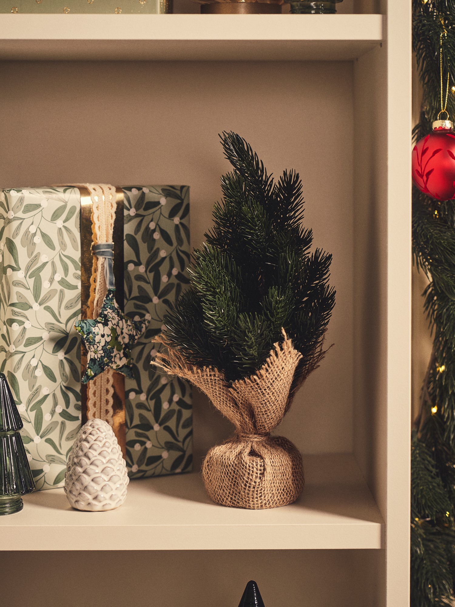 Kunstigt minijuletræ | 30 cm. | Dark Green