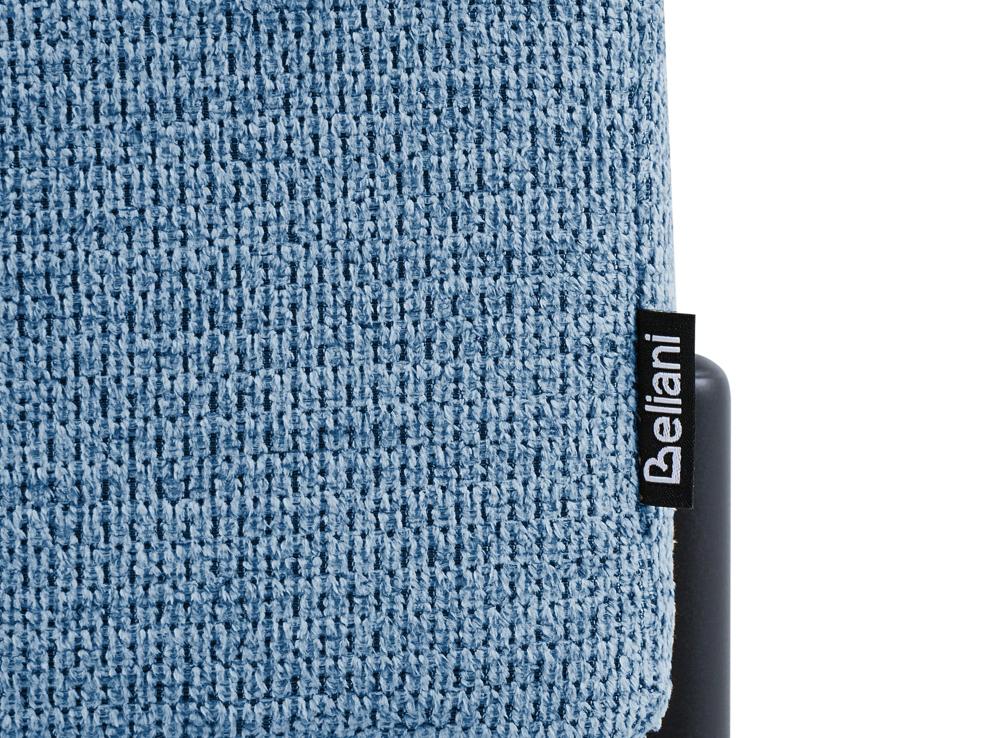 Schoenenbankje SOLVANG Stof Blauw met opbergruimte