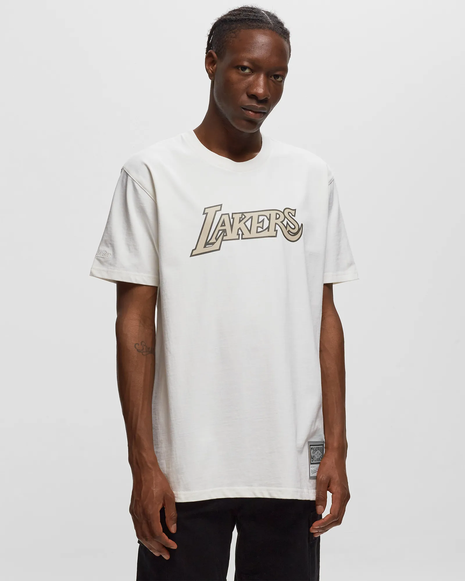 Camiseta Mitchell & Ness NBA Creme SS Lakers