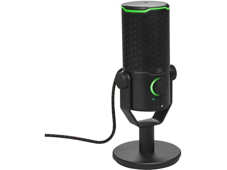 JBL Kondensatormikrofon Quantum Stream Studio Schwarz USB-Streaming-Mikrofon mit dreifachem Kondensator