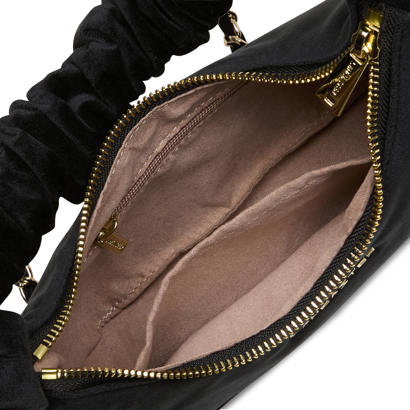 VELVET CHOUCHOU - Sac porté épaule en velours | Noir